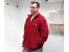 Fleece with David Silver Spares Logo, Red, Medium